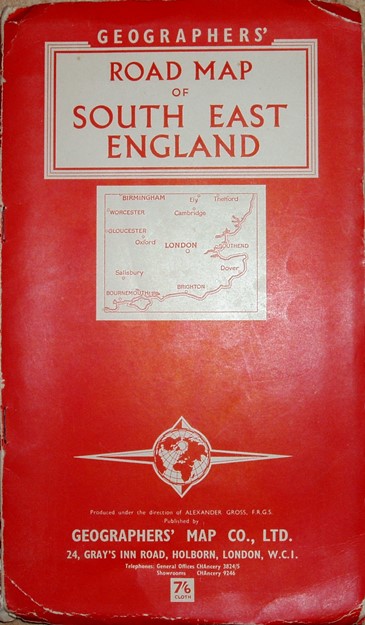 Geographers A-Z Map Co 1955 cover